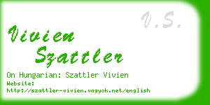 vivien szattler business card